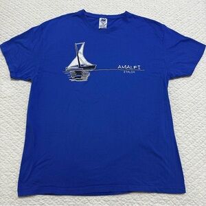 JHK Brand Amalfi, Italia Blue Short Sleeve T-Shirt Size  XL